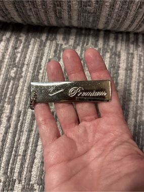 Nike Silver Tone Metal 'Premium' Keychain Bar